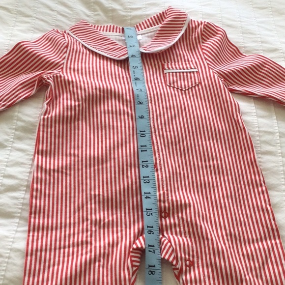NWT long sleeved striped onesie - Picture 8 of 9